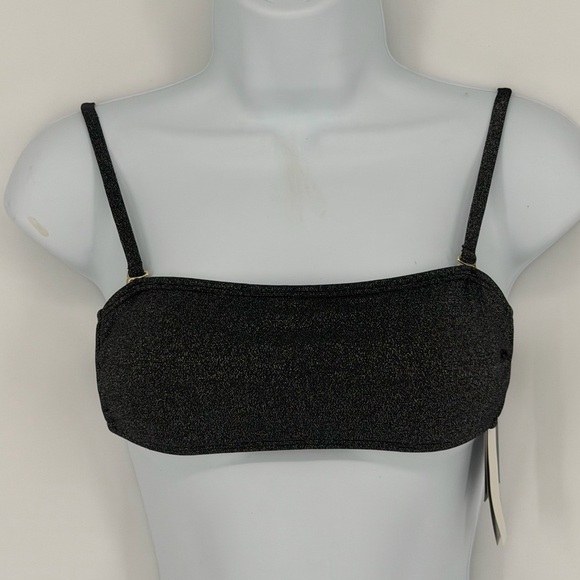 California Waves Other - Black & Silver Shimmer Bikini Top